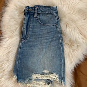 Hollister Distressed Jean Skirt